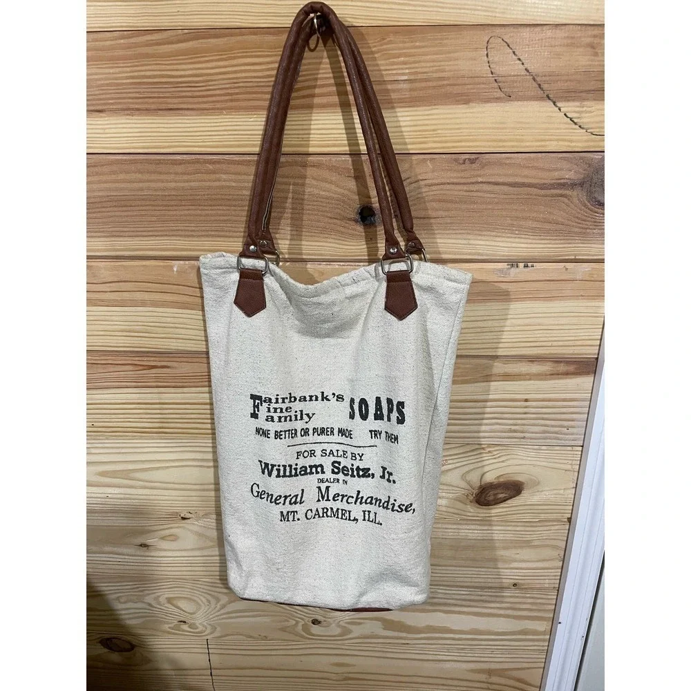 General Store Canvas and Leather Everyday Tote